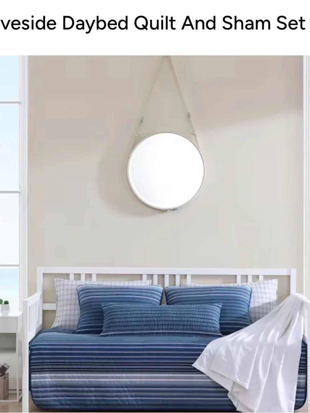 Nautica Striped Daybed Quilt and Sham Set